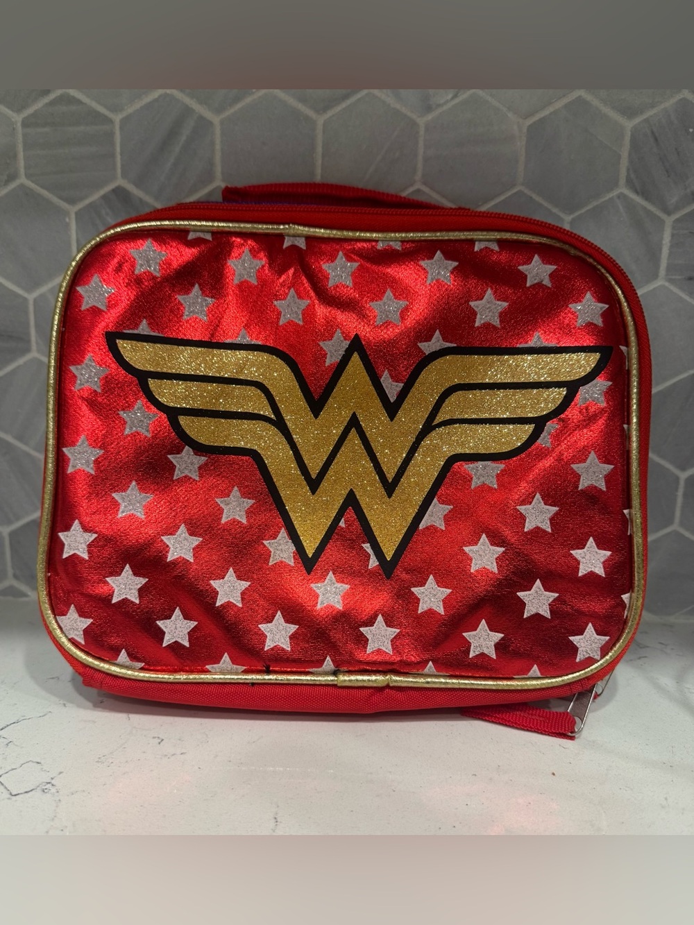 Wonder Woman DC Comics Lunch Box Insulated Bag Red Gold Stars Kids Target 2020